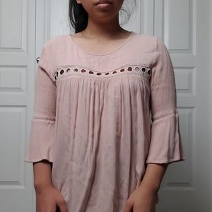 Pink Flowy Boho Shirt